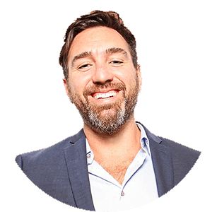 Presenter floating over the screen as an AI cutout