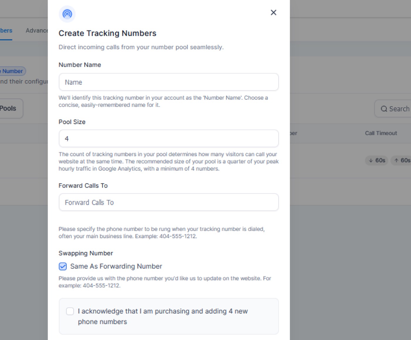 call tracking 