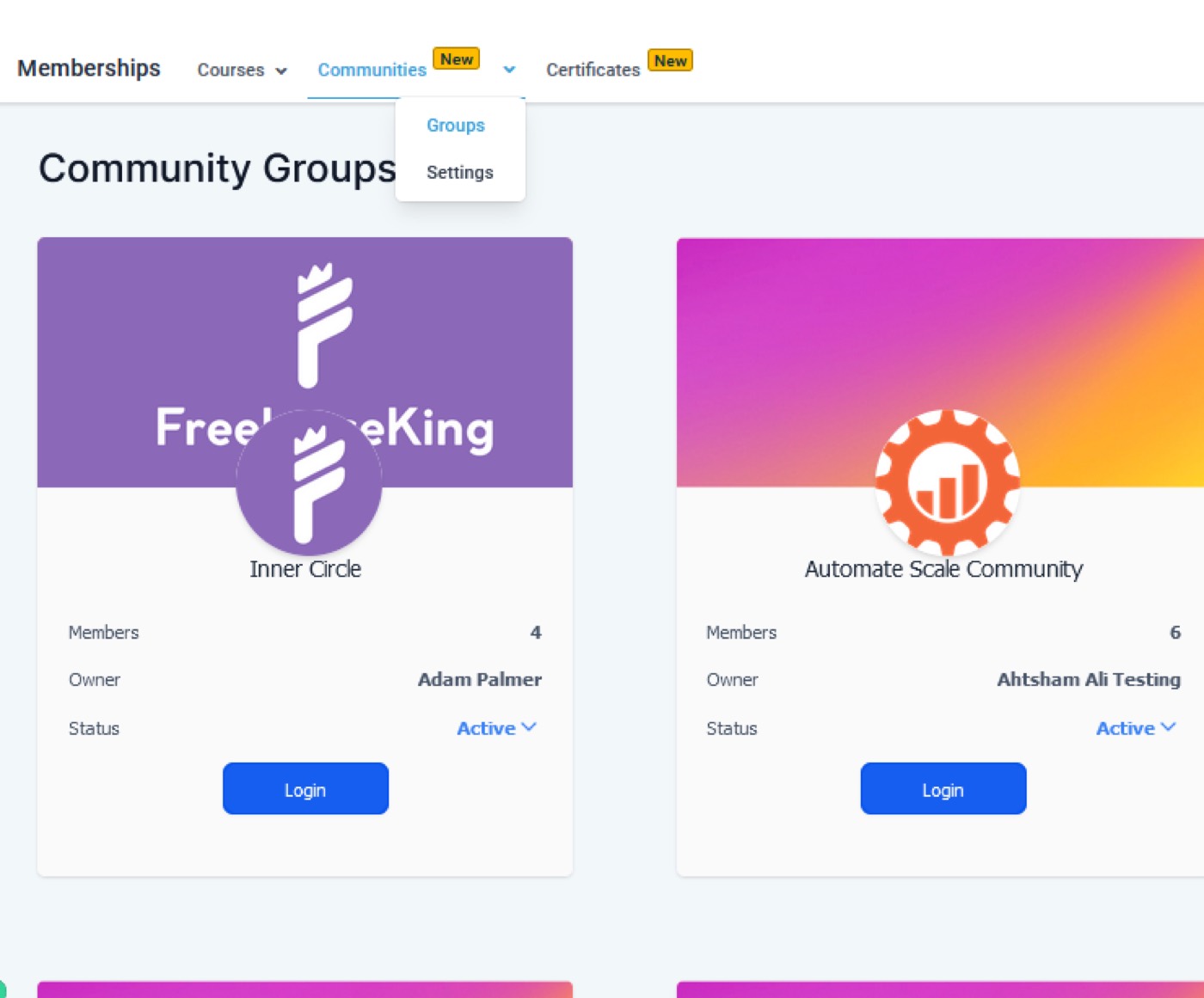 community settings