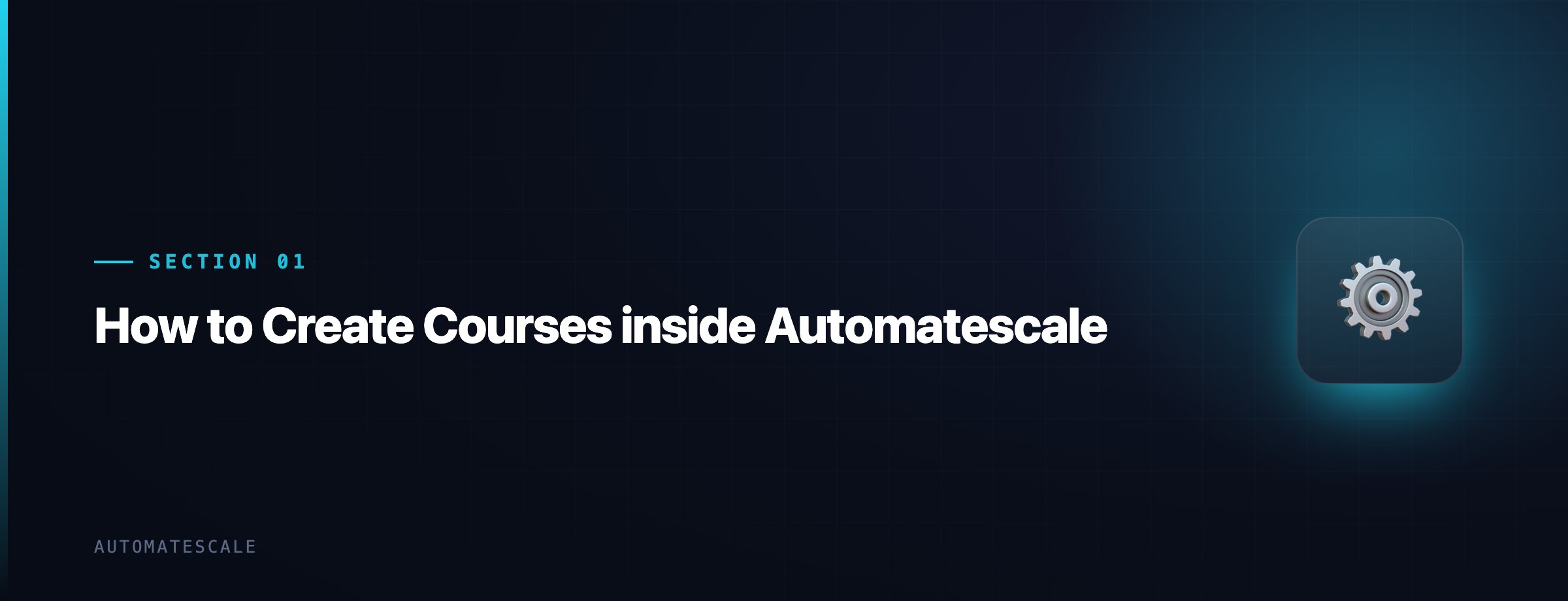 How to Create Courses inside Automatescale
