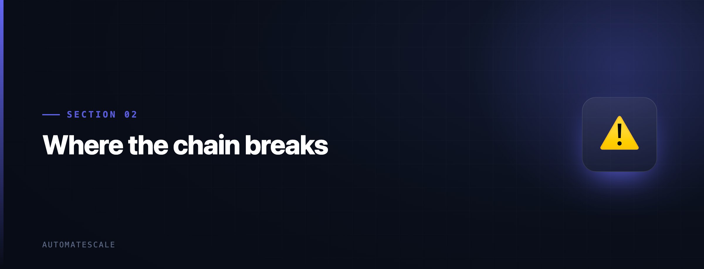 Where the chain breaks