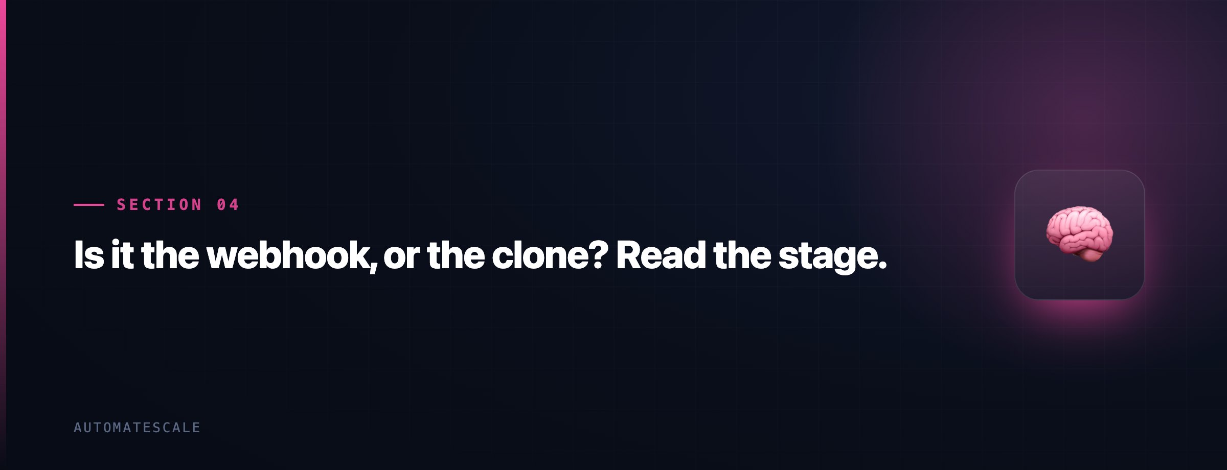 Is it the webhook, or the clone? Read the stage.
