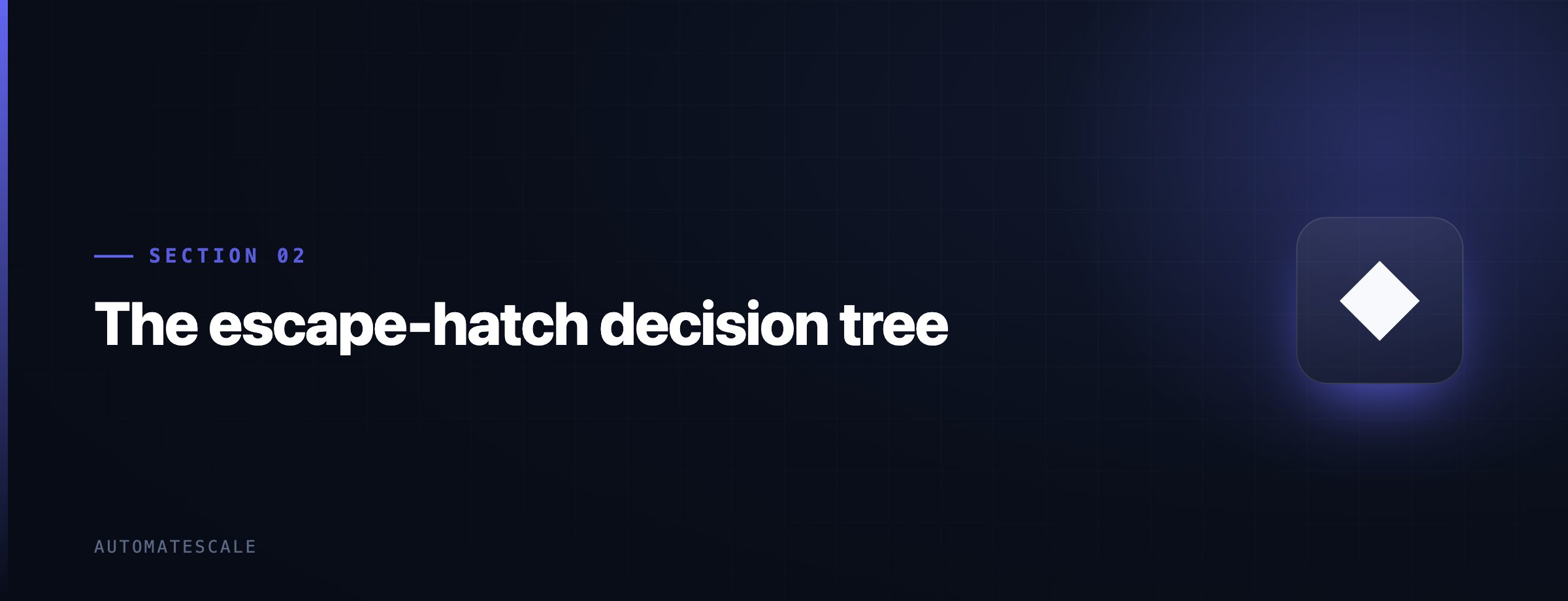 The escape-hatch decision tree