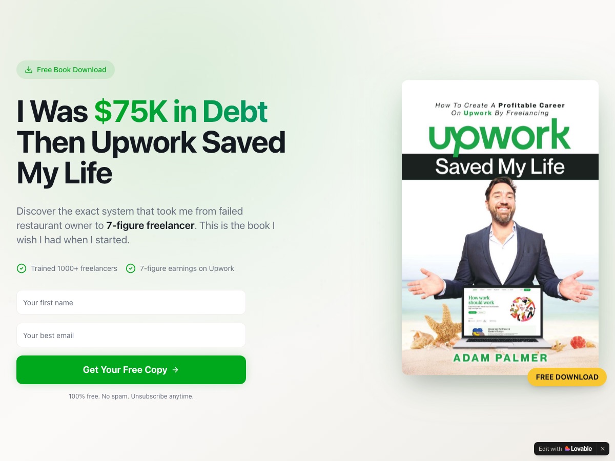 Upwork Saved My Life live screenshot